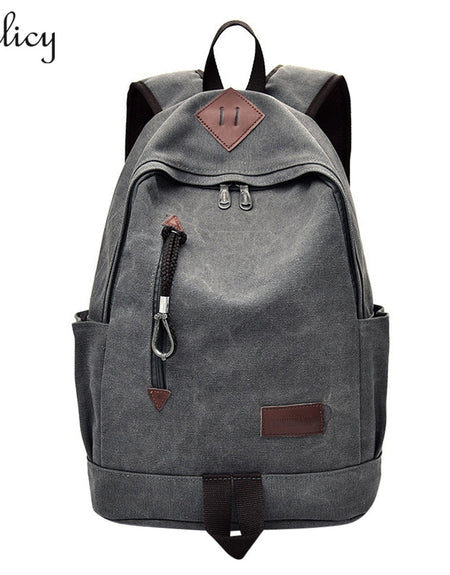 Men's Backpack Bag Male Canvas Computer Laptop
