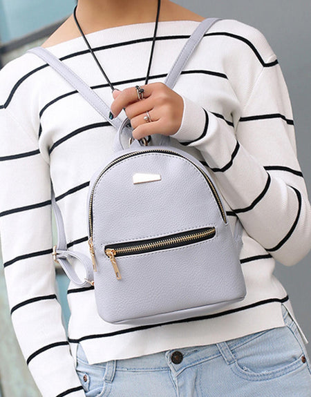 Women Fashion Leather Backpack School