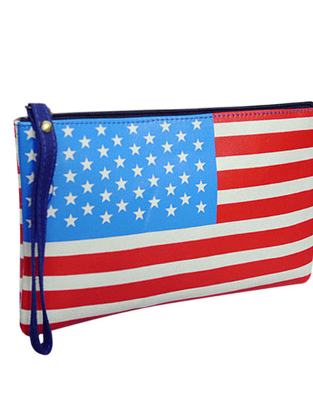 Fashion Lady Classic Vintage Flag Clutch Bag