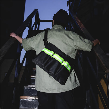 handbag Luminous Casual Crossbody Bag Men Simple