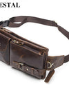 Leather Waist Packs Fanny Pack Belt Bag