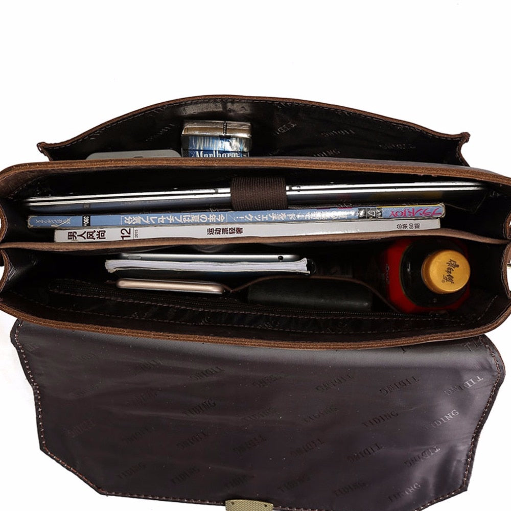 Genuine Leather Briefcase Business