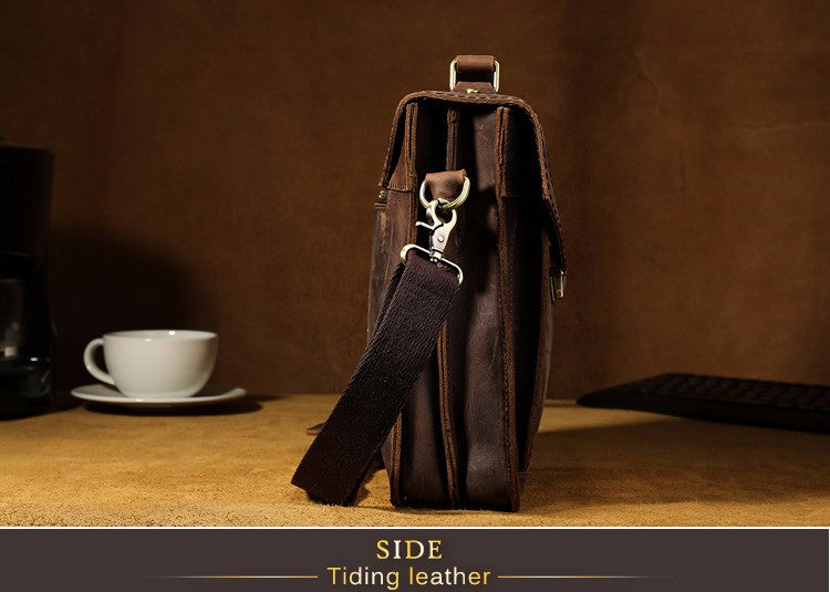 Genuine Leather Briefcase Business