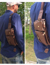 Leather Waist Packs Fanny Pack Belt Bag