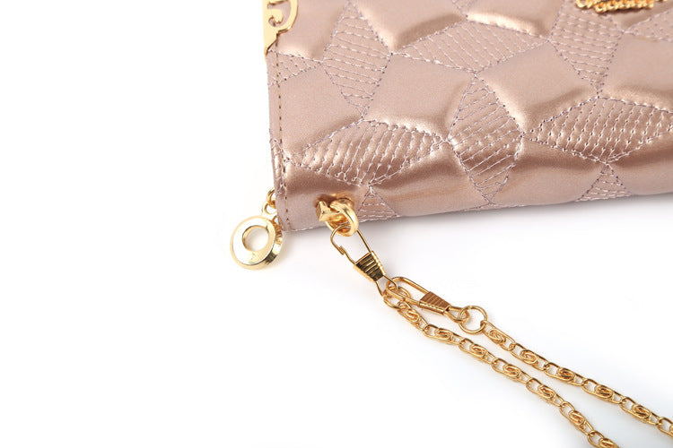 fashion high capacity women wallets metal crown lady