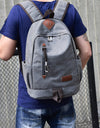 Men's Backpack Bag Male Canvas Computer Laptop