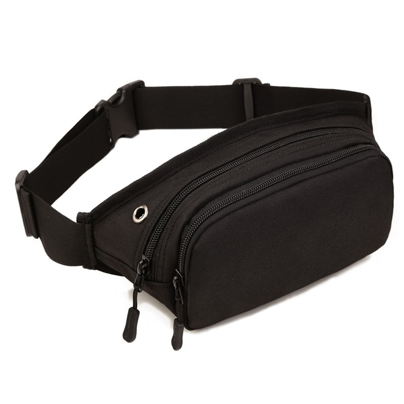 Men Waterproof 1000D Nylon Sling Chest Bag Fanny Pack Waist