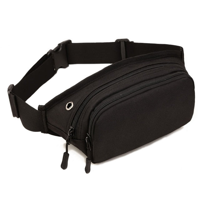 Men Waterproof 1000D Nylon Sling Chest Bag Fanny Pack Waist