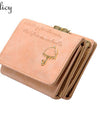 Women Umbrella Faux Leather Trifold Leather Wallet