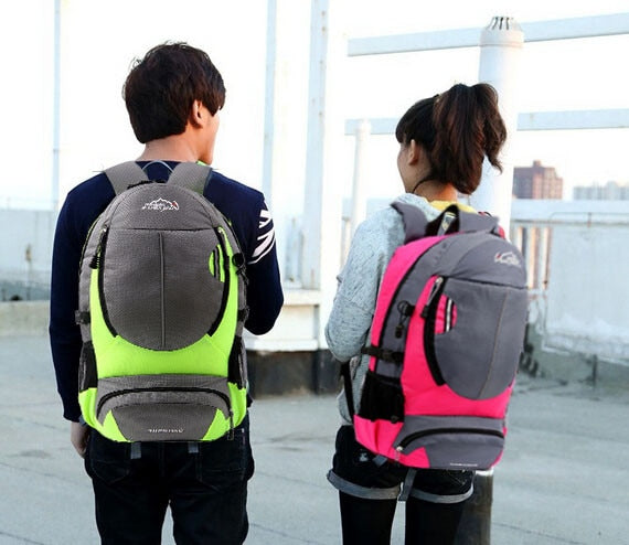 Male Foldable Canvas Bucket Rucksack Backpack