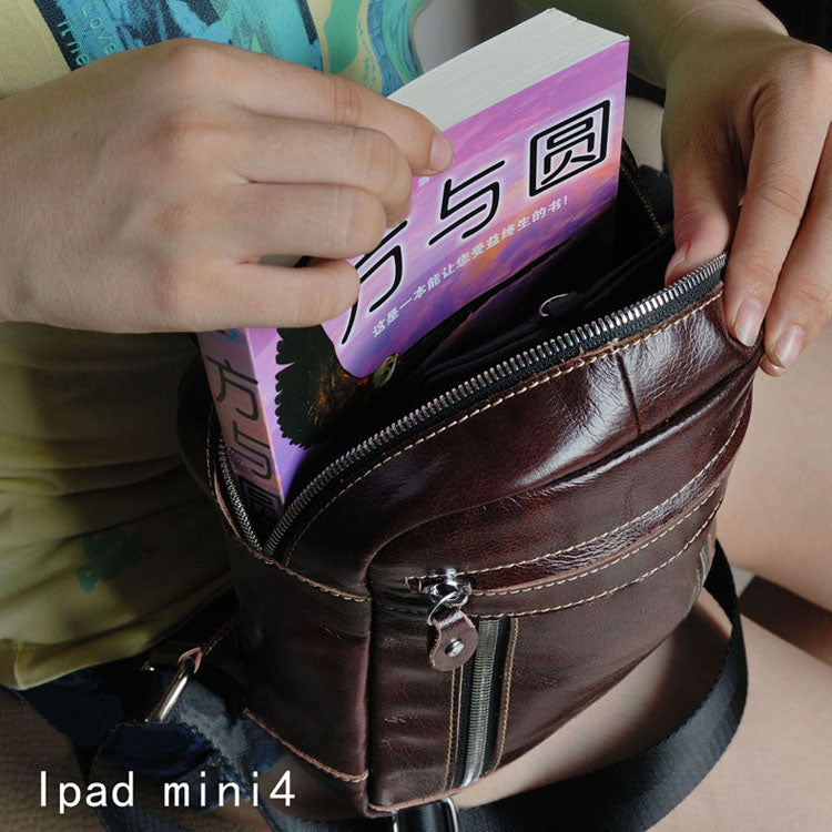 Women Genuine Leather Backpack Blue Sea