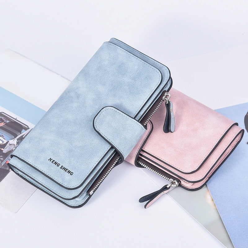 Female Purse Pu Leather Wallets Large