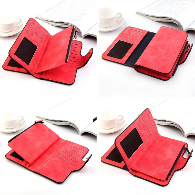 Female Purse Pu Leather Wallets Large