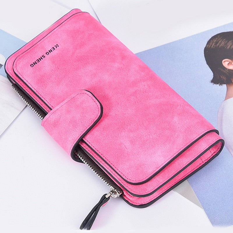 Female Purse Pu Leather Wallets Large
