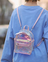 Backpack Women Fashion Girls Street Transparent Jelly Versatile