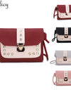 Hit Color Rhinestone Crossbody Bag Ladies