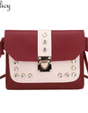 Hit Color Rhinestone Crossbody Bag Ladies