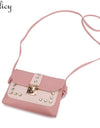 Hit Color Rhinestone Crossbody Bag Ladies