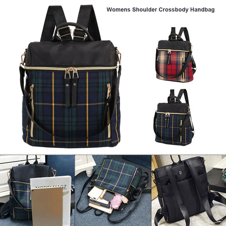 check gingham fashion Backpack female