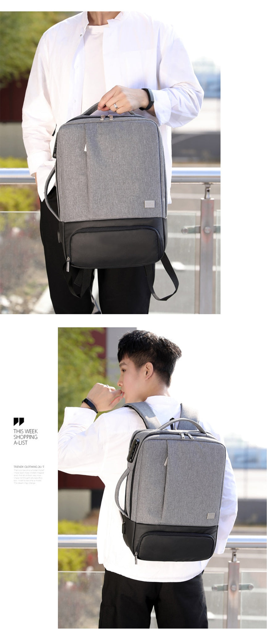 Business Backpack Men Anti Theft