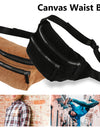 Canvas Waist Bag Unisex Zipper Chest Bag