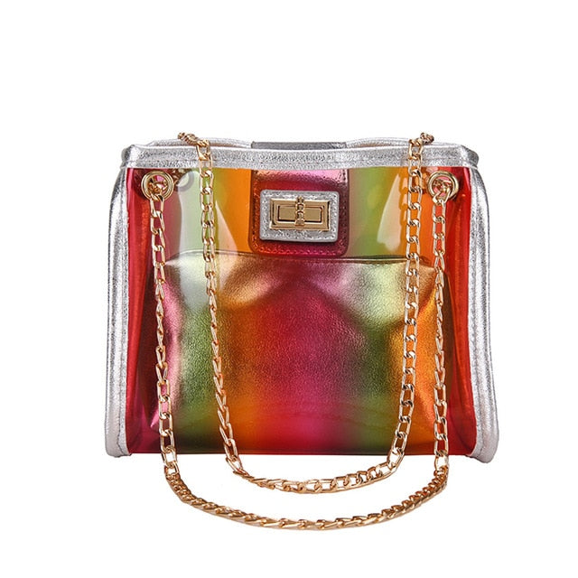 Crossbody Bags for Women Jelly Transparent Bag