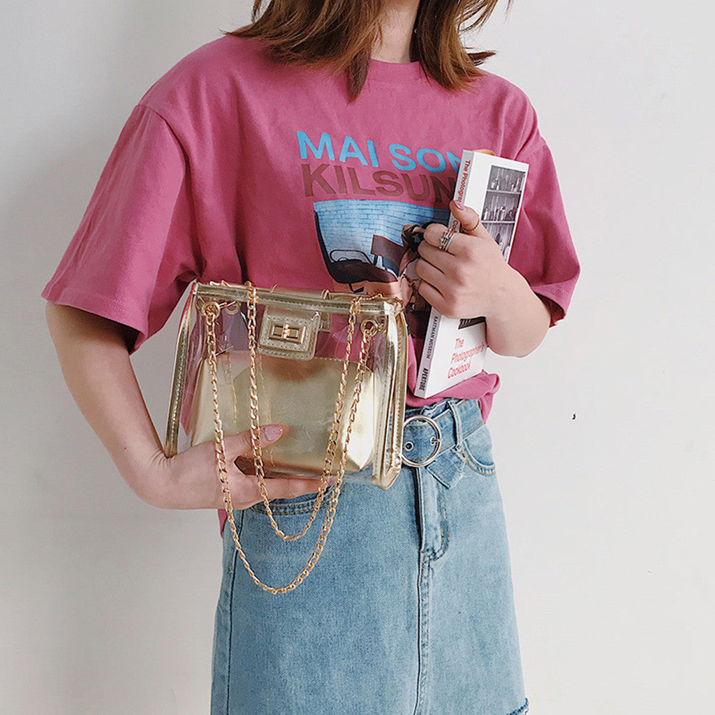 Crossbody Bags for Women Jelly Transparent Bag