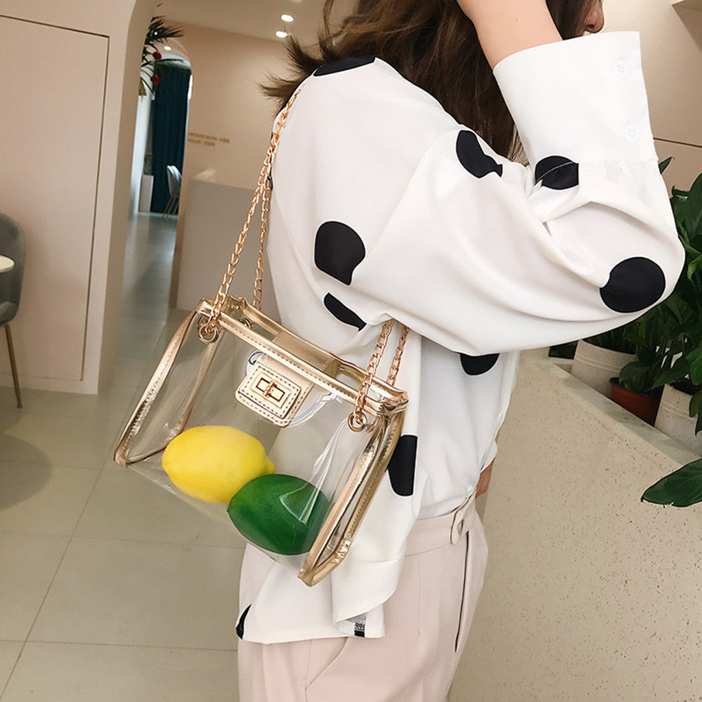 Crossbody Bags for Women Jelly Transparent Bag