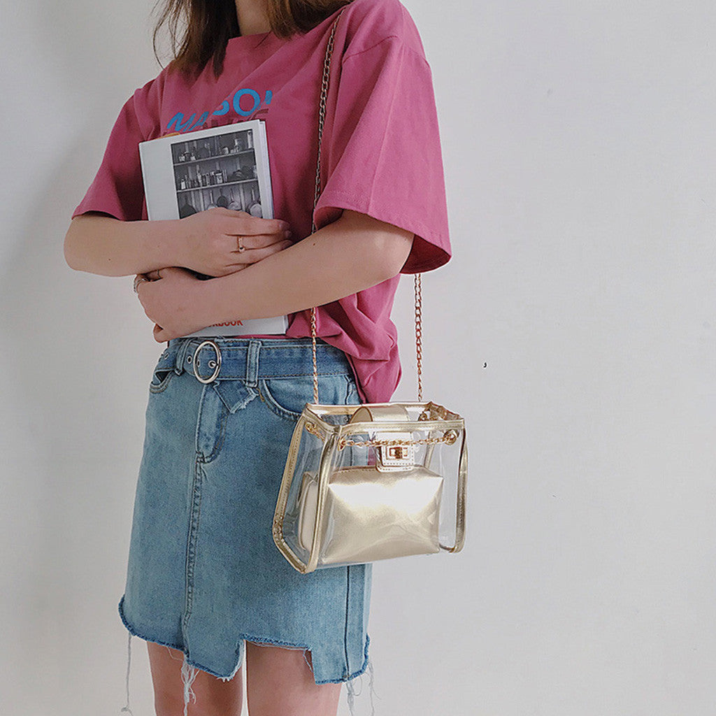 Crossbody Bags for Women Jelly Transparent Bag