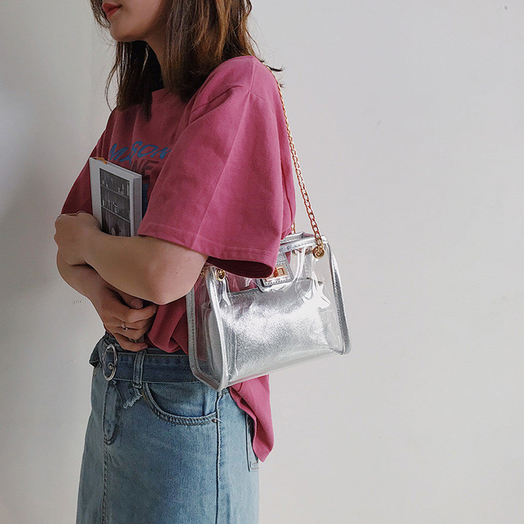 Crossbody Bags for Women Jelly Transparent Bag