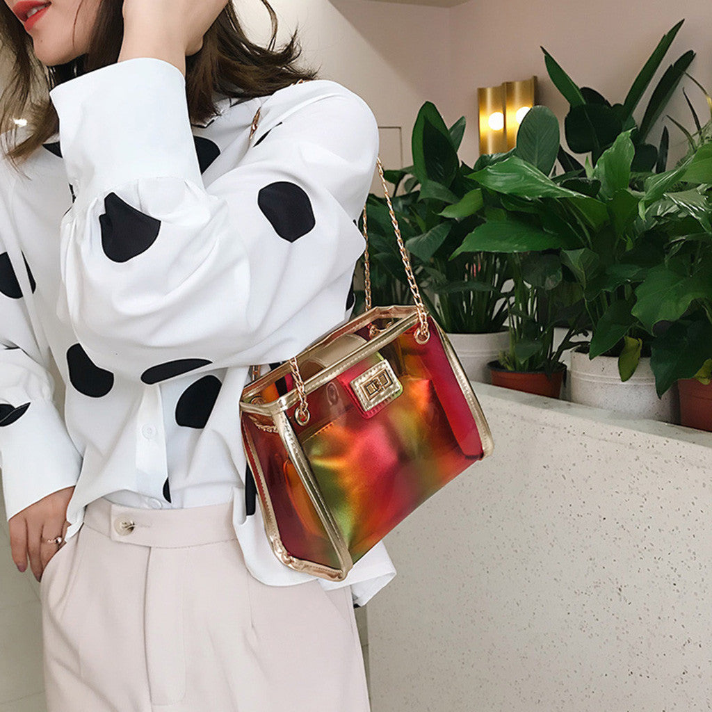 Crossbody Bags for Women Jelly Transparent Bag