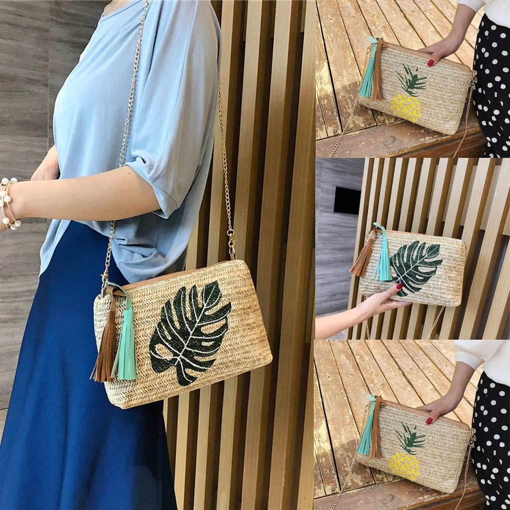 Crossbody Bags for Women Tassel Pineapple