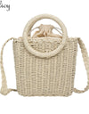 Women Straw Woven Handbag Versatile Crossbody Bags