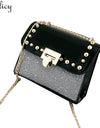 Fashion Sequins Leather Shoulder Bags