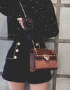 Fashion Sequins Leather Shoulder Bags