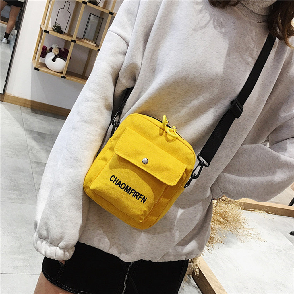 Women Shoulder Bag Fashion Pure Color Casual Tote Outdoor Bag