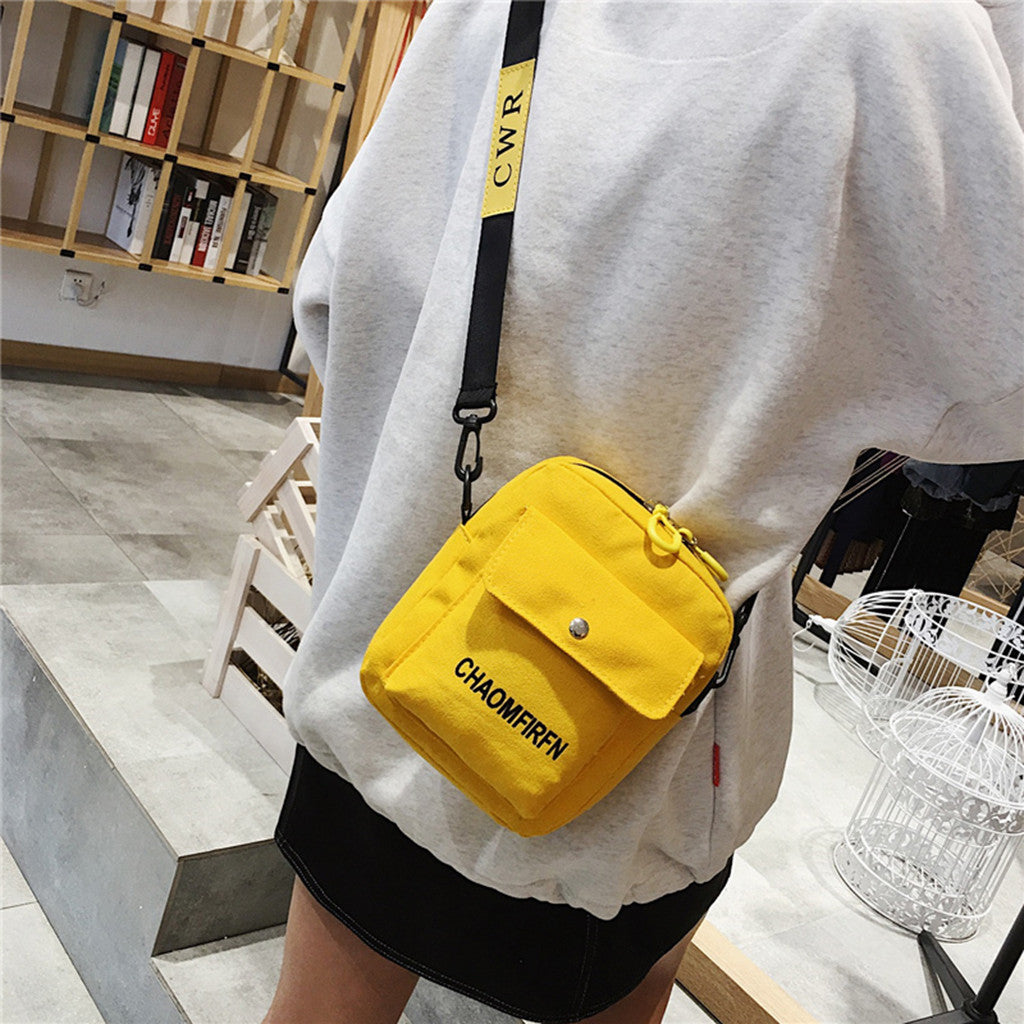 Women Shoulder Bag Fashion Pure Color Casual Tote Outdoor Bag