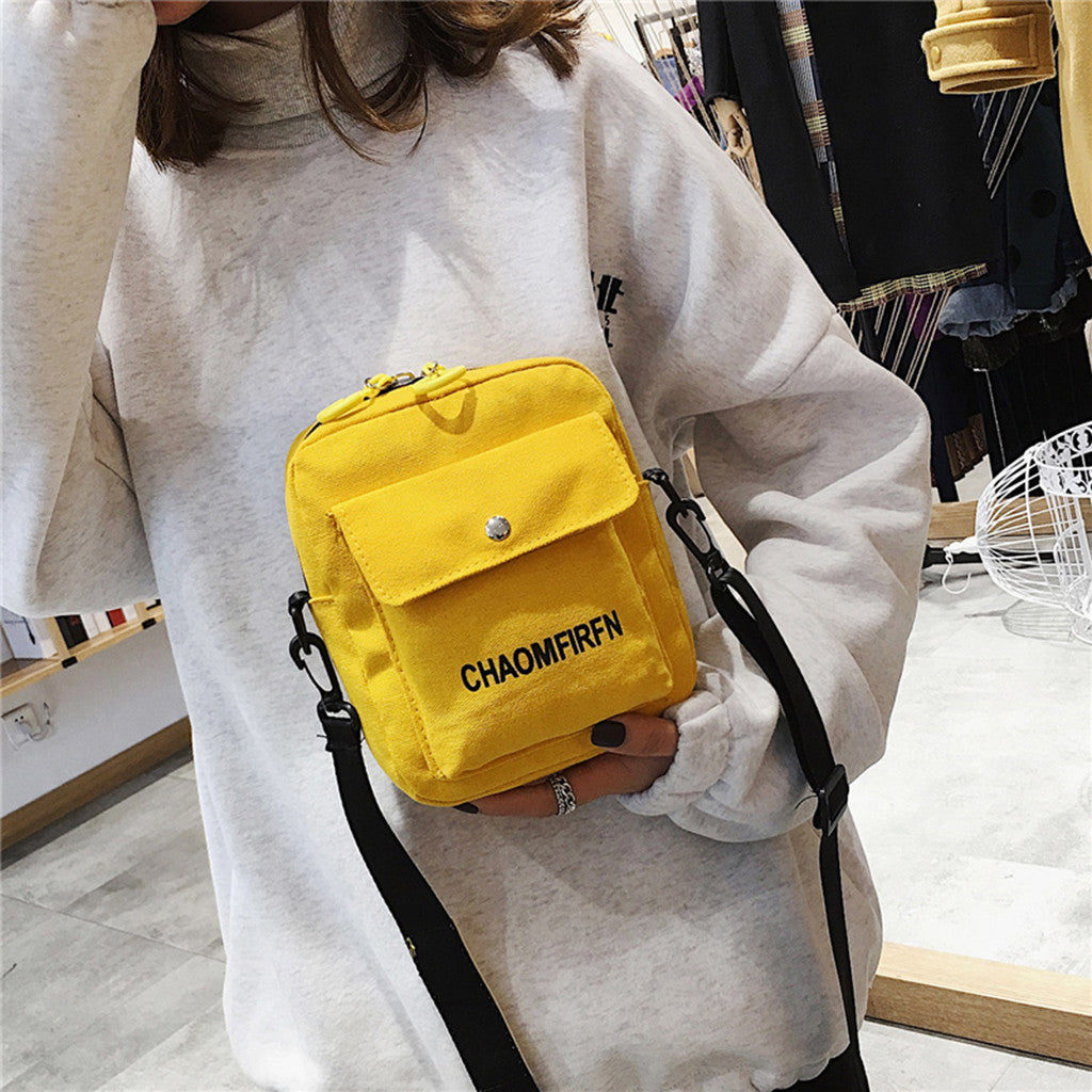 Women Shoulder Bag Fashion Pure Color Casual Tote Outdoor Bag