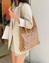 Woven Shoulder Bag Solid Color Handbag Woven Bags