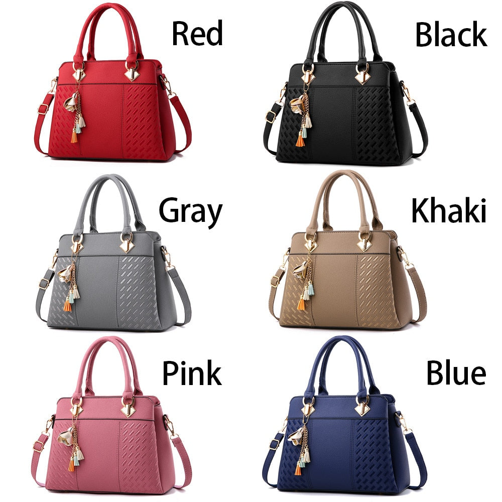 Women Pattern Leather Shoulder Bag Clutch Purses Ladies