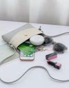 leather Shoulder Bag Fawn Pendant Messenger Satchel