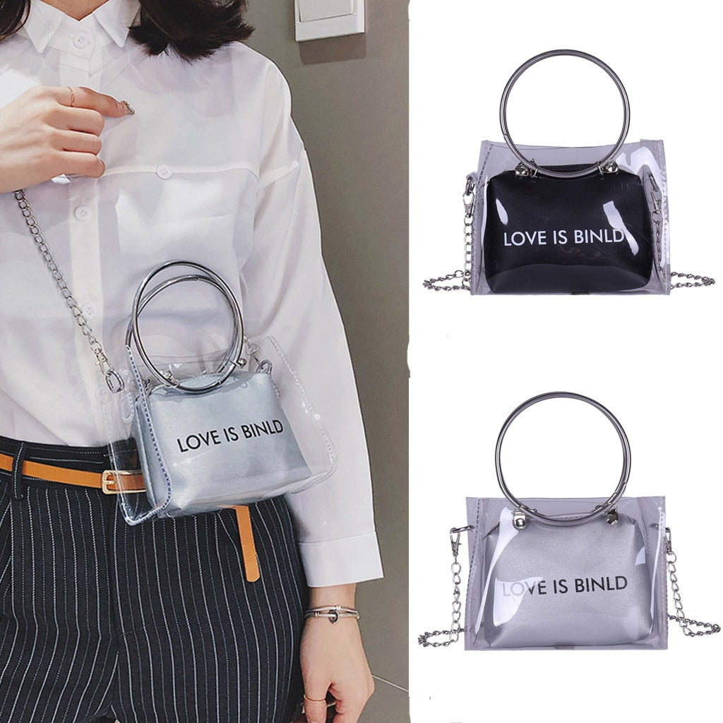 Trend Women Transparent Crossbody Bag