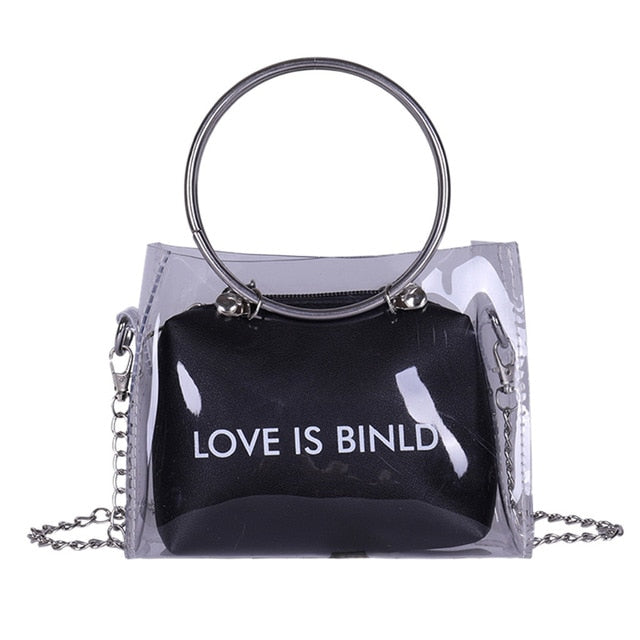 Trend Women Transparent Crossbody Bag
