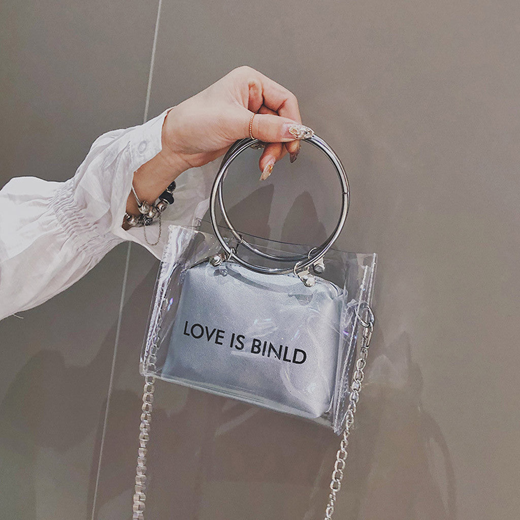Trend Women Transparent Crossbody Bag