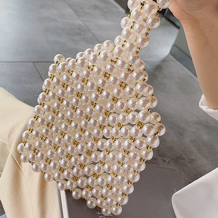 Women Pearl Weave Multi Class Crossbody Bags