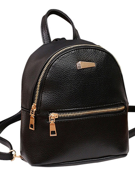 Women Fashion Leather Backpack School