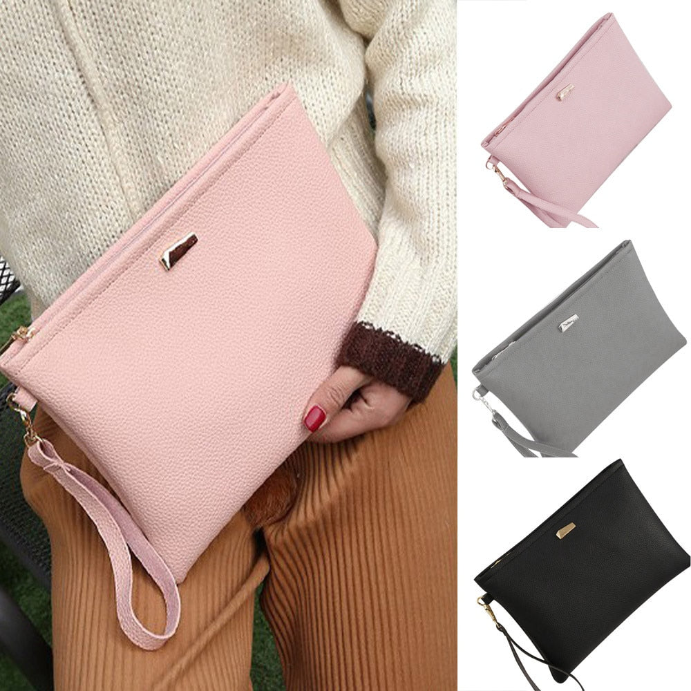 Ladybabag Fashion Women Day Clutches 3 Color Solid Clutch Bag