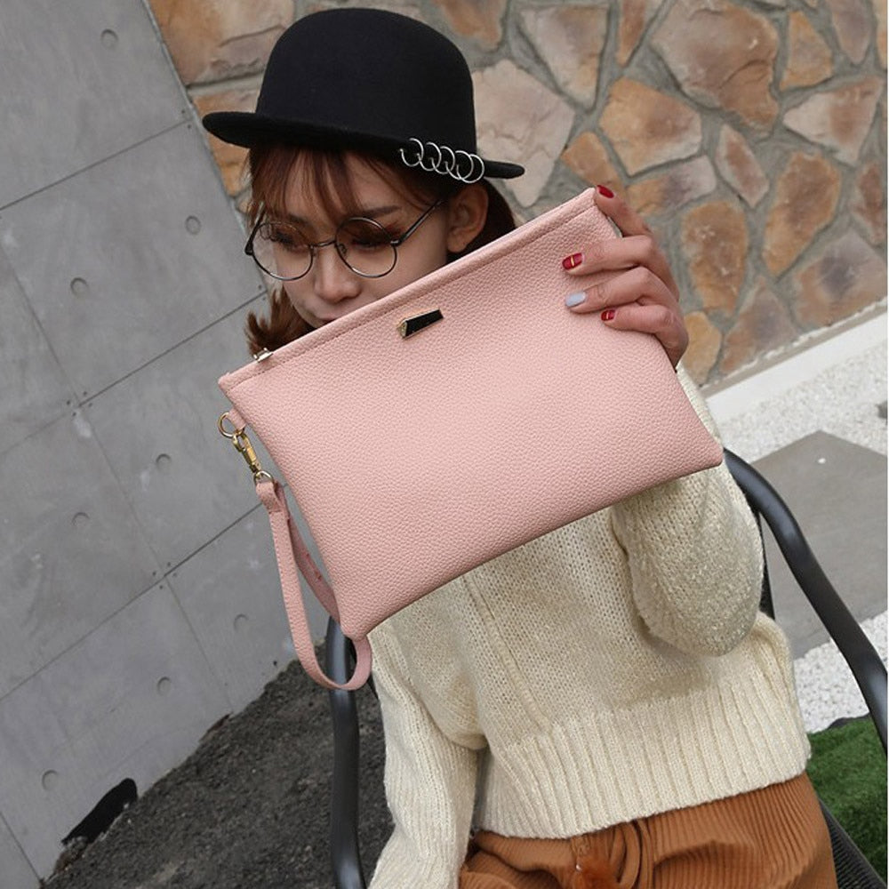 Ladybabag Fashion Women Day Clutches 3 Color Solid Clutch Bag