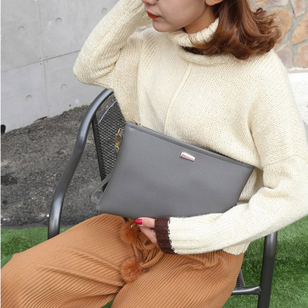 Ladybabag Fashion Women Day Clutches 3 Color Solid Clutch Bag