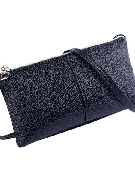 Women Leather Bifold Wallet Purse Zipper Long Clutch bag